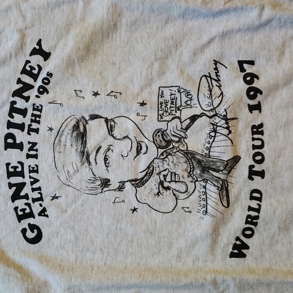 Vintage Gene Pitney world tour 1997 tee size XL - Picture 2 of 5